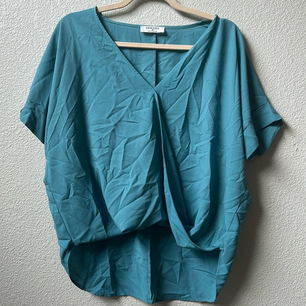 Blouse teal Zenana. Medium